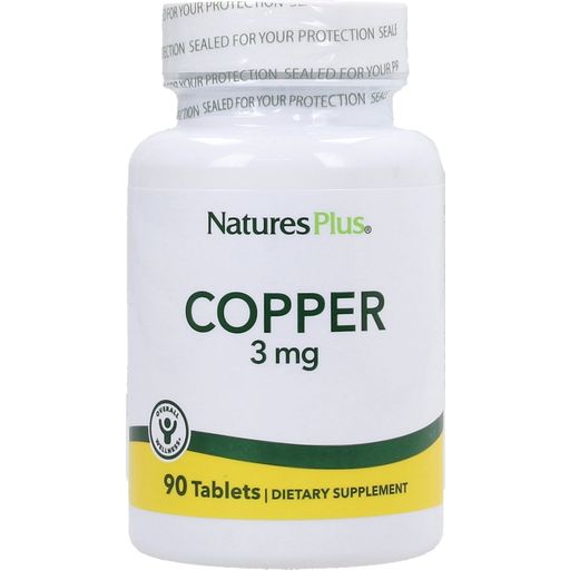 Nature's Plus Cobre 3 mg - 90 comprimidos