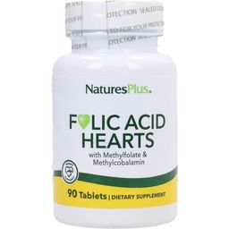 Nature's Plus Folic Acid Hearts - 90 Tabletki