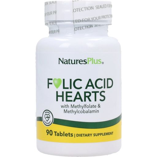 Nature's Plus Folic Acid Hearts - 90 tabliet