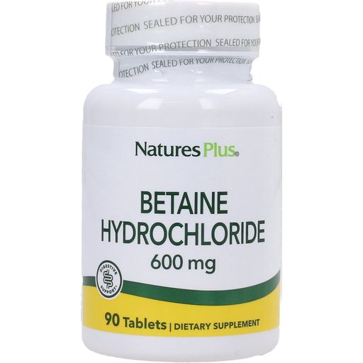 Nature's Plus Hidrocloruro de Betaína - 90 comprimidos