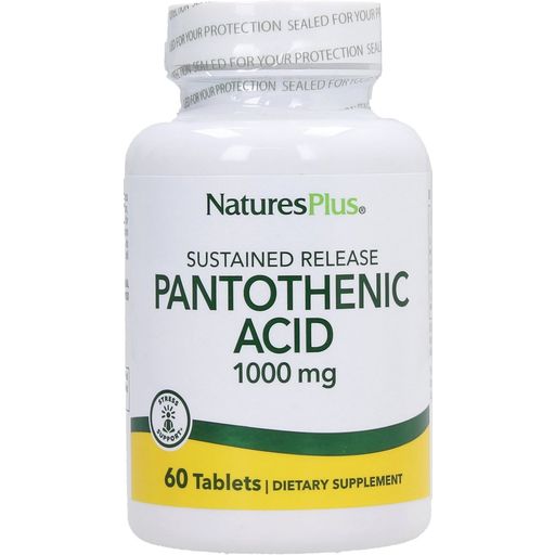 Nature's Plus Pantothenic Acid 1000 mg S/R - 60 tabletta