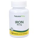 Nature's Plus Iron - żelazo 40 mg - 180 Tabletki