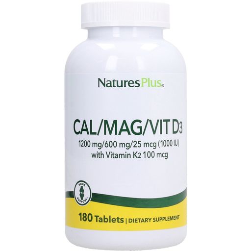 Nature's Plus Cal/Mag/Vit. D3 mit Vitamin K2 - 180 tabliet