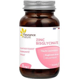 Fleurance Nature Bisglicinato de Zinco 15mg - 90 Cápsulas