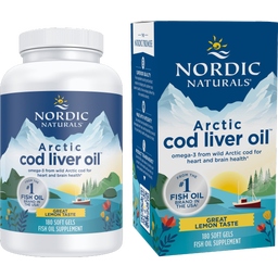 Nordic Naturals Arctic Cod Liver Oil Softgels - 180 Gel-kapsule