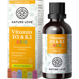 Nature Love Vitamina D3 e K2 per Bambini - 20 ml