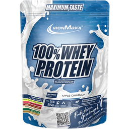 ironMaxx 100% Whey Protein Saco de 500 g - Maçã com canela