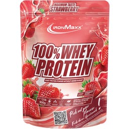 ironMaxx 100% Whey Protein (tasak 500g) - Eper
