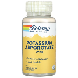 Solaray Potassium Asporotate - 100 Kapseln