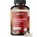 Purely Nutrition Ashwagandha & Rhodiola Complex - 180 Capsules