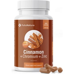 FutuNatura Cannella + Cromo + Zinco - 200 capsule