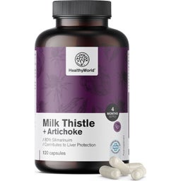 HealthyWorld Cardo Mariano + Carciofo - 120 capsule