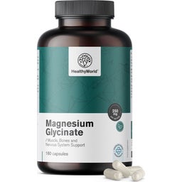 HealthyWorld Glycinate de Magnésium 250 mg - 180 gélules