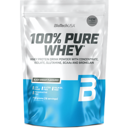 <p>Le <em>100% Pure Whey</em> associe un concentré de protéines de lactosérum et un isolat de protéines de lactosérum. Cette combinaison permet un apport rapide en acides aminés directement après l’effort. Grâce à l’absence de sucres ajoutés et au profil  - Biscuit au cacao