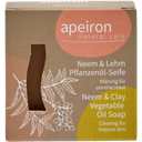 Apeiron Сапун с растителни масла Ниим & глина - 100 g 