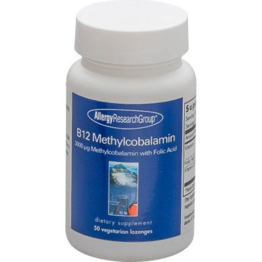 Allergy Research Group B12 Methylcobalamin - 50 comprimidos para chupar