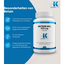 KLEAN LABS Betaine HCl vegan - 120 Kapseln