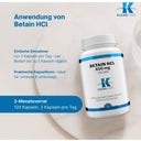 KLEAN LABS Betaine HCl vegan - 120 Kapseln