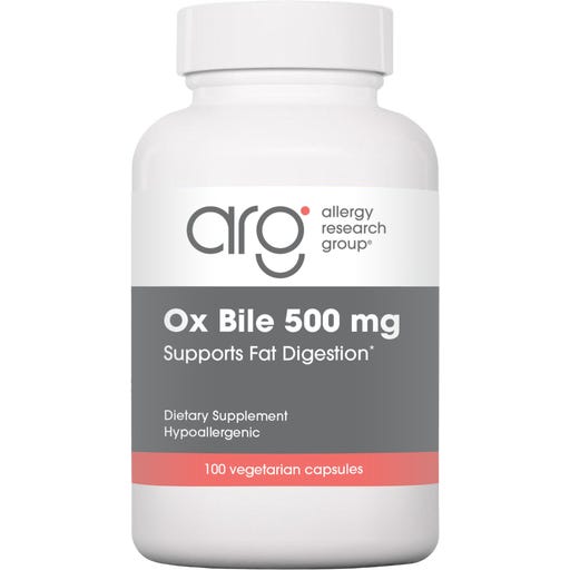Allergy Research Group® Ox Bile 500 mg - 100 veg. Kapseln