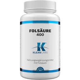 KLEAN LABS Foliumzuur 400 - 100 Capsules