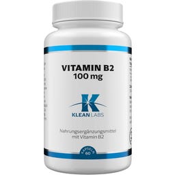 KLEAN LABS Vitamín B2 100 mg - 60 kapslí