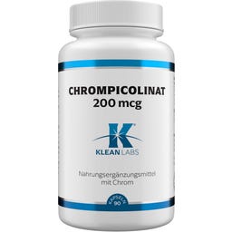 KLEAN LABS Chrompicolinat 200 mcg - 90 kapszula