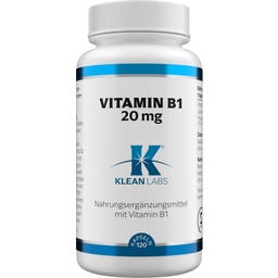 KLEAN LABS Vitamine B1 20 mg - 120 gélules