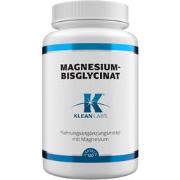 KLEAN LABS Magnesiumbisglycinat - 120 Kapslar