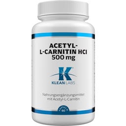 KLEAN LABS Acetyl-L-karnitín HCl 500 mg - 60 kapsúl