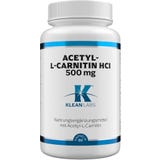 KLEAN LABS Ацетил-L-карнитин HCl 500 мг