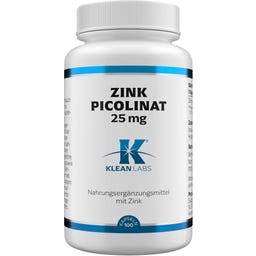KLEAN LABS Zinc Picolinate 25 mg - 100 capsules