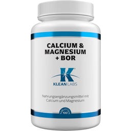 KLEAN LABS Calcium & Magnesium + Boron - 100 tablets