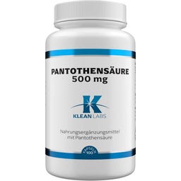 KLEAN LABS Acide Pantothénique (B5) 500 mg - 100 gélules