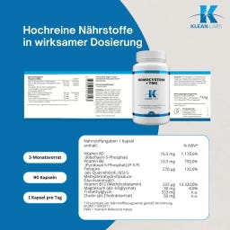 KLEAN LABS Homocystrin + TMG - 90 Kapseln