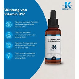 KLEAN LABS Vitamin B12 Methylcobalamin - 30 ml