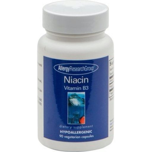 Allergy Research Group Niacyna (witamina B3) - 90 Kapsułek roślinnych
