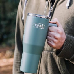 Thermos Izolirana čaša za piće 1,1 litra - green mat