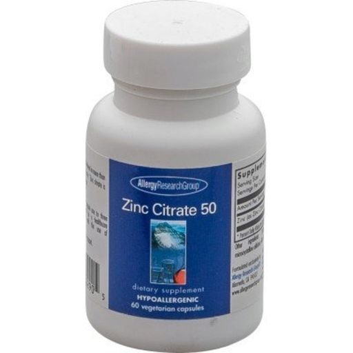 Allergy Research Group Zink Citrate 50 - 60 Vegetarische Capsules