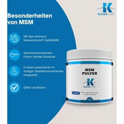 KLEAN LABS MSM en Poudre - 500 g