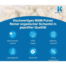 KLEAN LABS MSM en Poudre - 500 g