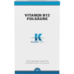 KLEAN LABS Vitamín B12 kyselina listová - 100 kapslí