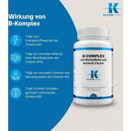 B-komplex s metylfolátom a vnútorným faktorom - 60 kapsúl