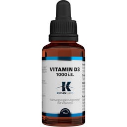 KLEAN LABS Nestemäinen D-vitamiini D3 1000 i.E. - 15 ml