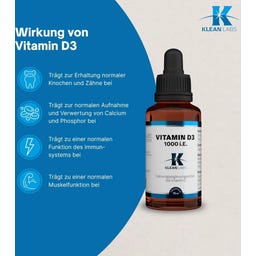 KLEAN LABS Vitamina D3 1000 U.I. Liquida - 15 ml