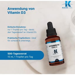 KLEAN LABS Vitamina D3 1000 U.I. Liquida - 15 ml