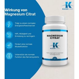 KLEAN LABS Magnesio Citrato 150 mg - 90 capsule