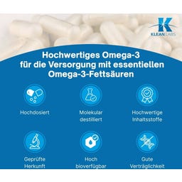 KLEAN LABS Olio di Pesce Omega-3 - 100 capsule