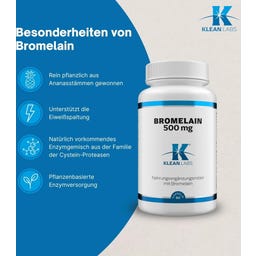 KLEAN LABS Bromelain - 60 kapslí