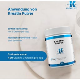 KLEAN LABS Creatina em Pó Creavitalis® - 450 g