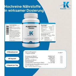KLEAN LABS PlantZyme Gluten - 90 gélules